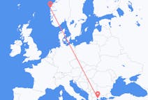 Flyrejser fra Florø, Norge til Thessaloniki, Grækenland