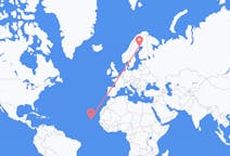 Flyrejser fra São Vicente, Kap Verde til Luleå, Sverige