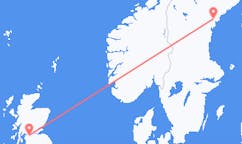 Voli da Sollefteå, Svezia a Glasgow, Scozia