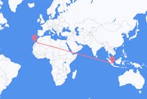 Flyg från Palembang, Indonesien till Lanzarote, Spanien