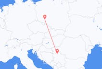Flyg från Wroclaw, Polen till Belgrad, Polen