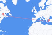 Flyreiser fra Québec, Canada til Kos, Hellas