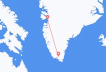 Flyreiser fra Narsarsuaq, Grønland til Ilulissat, Grønland