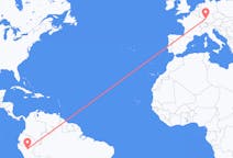 Flyreiser fra Tarapoto, Peru til Stuttgart, Tyskland