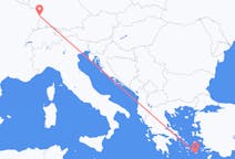 Flights from Astypalaia, Greece to Strasbourg, France