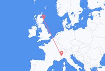 Flüge von Aberdeen, Schottland nach Turin, Italien