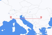 Flights from the city of Cuneo to the city of Craiova