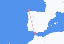 Flyg från Tanger, Marocko till La Coruña, Marocko