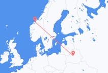 Loty z miasta Kristiansund do miasta Mińsk