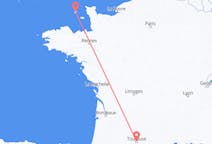 Flyg från St. Peter Port, Guernsey till Toulouse, Frankrike