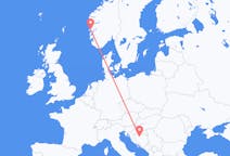 Flyg från Banja Luka, Bosnien och Hercegovina till Bergen, Norge
