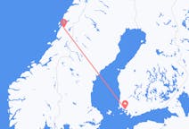 Vols depuis la ville de Turku vers la ville de Mosjøen