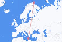 Flights from Benghazi to Kirkenes