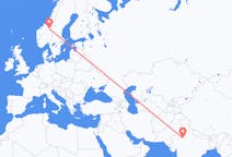 Flights from Jaipur, India to Røros, Norway