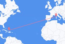 从普羅維登西亞萊斯島飞往阿雅克肖的航班