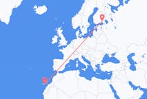 Flights from Las Palmas, Spain to Lappeenranta, Finland