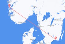 Flights from Ronneby, Sweden to Stord, Norway