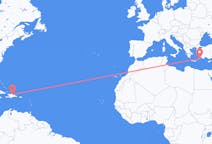 出发地 多米尼加共和国出发地 聖地牙哥目的地 希腊罗得岛的航班
