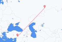 Vluchten van Tsjeljabinsk naar Kahramanmaraş