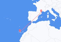 Flights from Perpignan, France to Tenerife, Spain