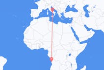 Loty z Luanda, Angola z Neapol, Włochy