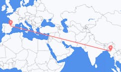 Flights from Bagan, Myanmar (Burma) to Zaragoza, Spain