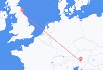 Flights from Klagenfurt, Austria to Newcastle upon Tyne, the United Kingdom