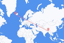 出发地 印度出发地 古瓦哈提目的地 冰岛雷克雅未克的航班