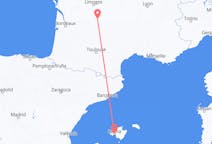 Flights from Brive-la-Gaillarde in France to Palma de Mallorca in Spain