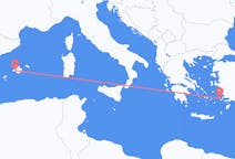 Vluchten van Kalymnos, Griekenland naar Palma, Spanje