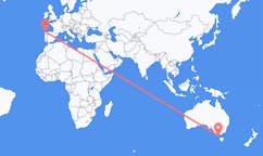 Vols de King Island, Australie vers La Corogne, Espagne