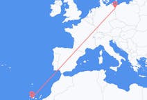 Fly fra San Sebastián de La Gomera til Szczecin
