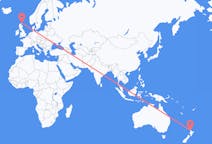 Flyg från Auckland, Nya Zeeland till Kirkwall, Skottland