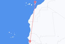 Flyg från Ziguinchor, Senegal till Ajuy, Spanien