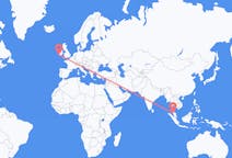 Flyrejser fra Penang, Malaysia til County Kerry, Irland