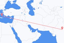 Flights from Gwalior, India to Santorini, Greece