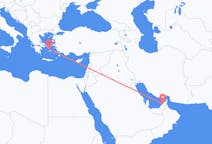 Flyreiser fra Dubai, De forente arabiske emirater til Mykonos, Hellas