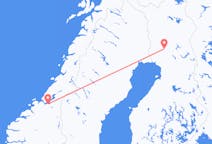 Flyg från Rovaniemi, Finland till Trondheim, Norge