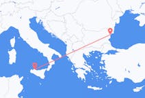 Flyreiser fra Varna, Bulgaria til Palermo, Italia
