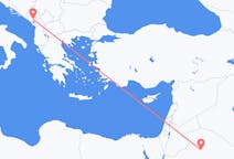 Vluchten van Al Jawf (regio) naar Podgorica
