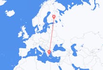 Flyreiser fra Nyslott, Finland til Athen, Hellas