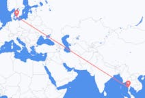 Flights from Myeik, Myanmar to Copenhagen