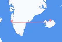 Flyg från Akureyri, Island till Maniitsoq, Grönland