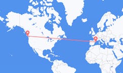 Flights from Tofino, Canada to Barcelona, Spain