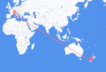 Flights from Dunedin, New Zealand to Ajaccio, France