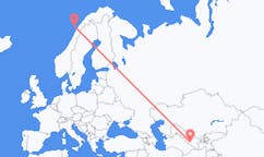 Flyrejser fra Bukhara, Usbekistan til Leknes, Norge