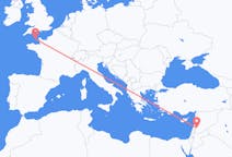 Flyreiser fra Damaskus, Syria til Guernsey, Guernsey