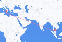 Flyg från Kuala Terengganu, Malaysia till Malta (kommun), Malta