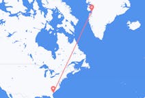 Vluchten van Hilton Head-eiland, Verenigde Staten naar Ilulissat, Groenland