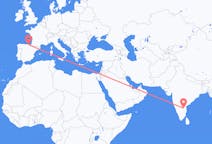 出发地 印度出发地 丘德达帕目的地 西班牙毕尔巴鄂的航班